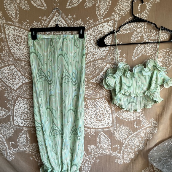 Ronny Kobo Sanabelle Top & Noro Skirt in Sage Multi - Picture 9 of 9